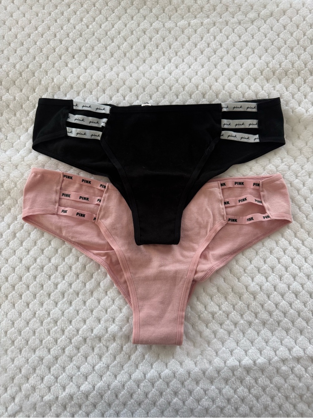 PINK Cotton Bikini Panties - 2 Pack